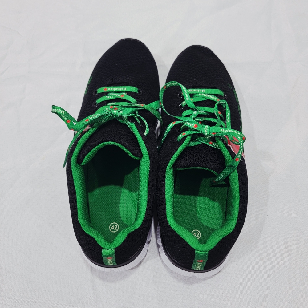 Official Heineken Promotional Mesh Sneakers Black Green Men’s US 9 EU 42 - Picture 7 of 10